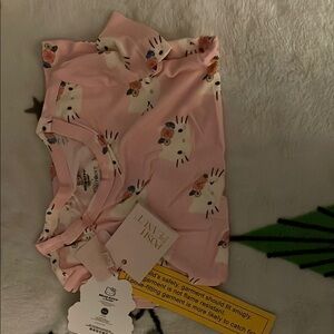 Posh Peanut Pink Kitty Floral Tee 2T